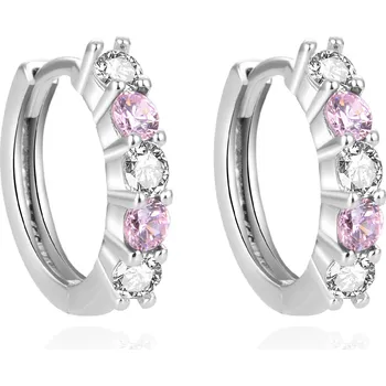 Náušnice AGATO Třpytivé kruhové náušnice se zirkony AGUC1536