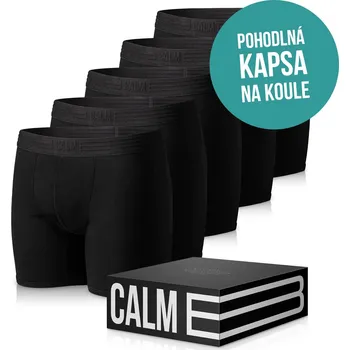 Boxerky Calm B Boxerky černé 5-pack Velikost: L