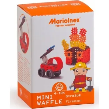 ostatní stavebnice MARIOINEX Stavebnice vafle Střední sada Hasič 02523