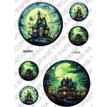 Umělecký papír Rýžový a soft papír na decoupage - Hallowen - KB2515 Materiál: Soft, Rozměr: A4