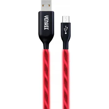 Datový kabel Kabel Yenkee USB - microUSB typ B 1 m červený
