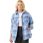 Rip curl dámská košile Oceanic L/S Flannel Blue | Bílá | Velikost S | 100% bavlna