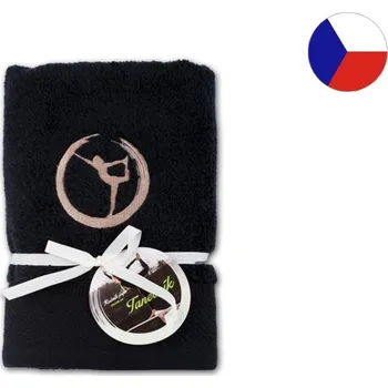 Osuška z mikrobavlny SLEEP WELL černá 70x140 Jóga Tanečník