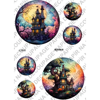 Umělecký papír Rýžový a soft papír na decoupage - Hallowen - KB2518 Materiál: Soft, Rozměr: A4