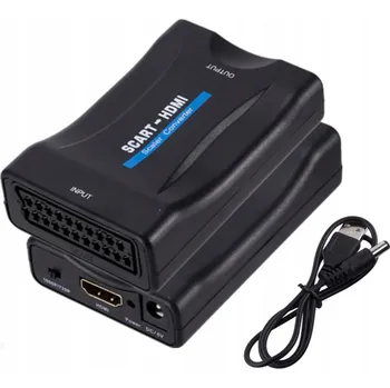 PŘEVODNÍK EURO SCART NA HDMI PRO VIDEOREKORDÉR DVD VIDEO