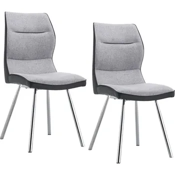 Jídelní židle Lisa jídelní židle 2 ks, šedá-černá