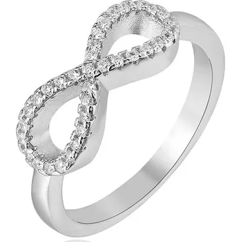 Prsten AGATO Jemný stříbrný prsten s nekonečnem AGG208 Velikost: 52 (2,8 g)
