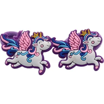 Dětské gumičky s koníkem, 2 ks Barva: fialová