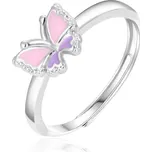 AGATO Dětský stříbrný prsten s motýlem AGT-RD04