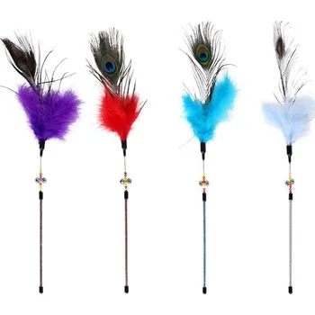 Hračka pro kočku Hračka cat vábnička Hannes 53cm mix Flamingo