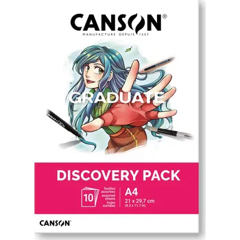 Umělecký papír Canson Graduate Discovery Pack Manga, A4, 10 listů