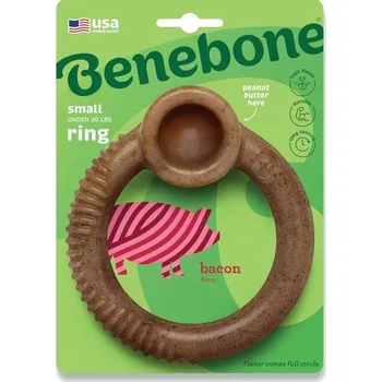 Hračka pro psa Benebone Ring slanina S