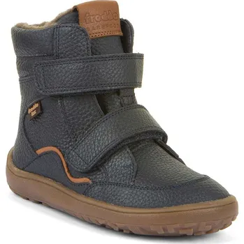 Chlapecká zimní obuv Froddo Barefoot dětské kožené zimní boty G3160246 Dark Blue Velikost: 28