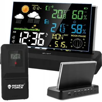 Meteostanice Meteostanice s vlhkoměrem, barometrem, teploměrem, DCF hodinami a senzorem