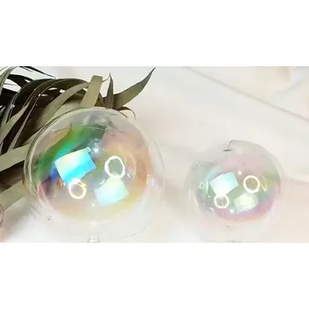 Vánoční dekorace Plastová baňka/vánoční koule AB lesk - Ø6 cm (k dozdobení)