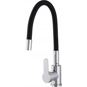 Vodovodní baterie Kuchyňská stojánková baterie Brenor černá, stříbrná