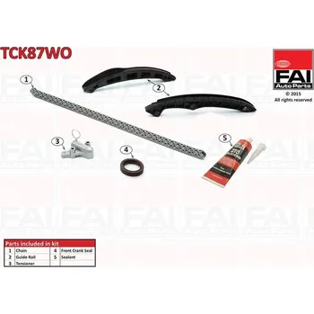 Rozvod motoru Sada rozvodového řetězu FAI AutoParts TCK87WO