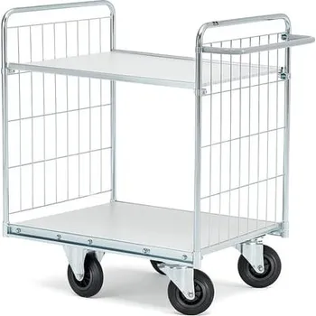 Policový vozík CARRIER, 2 police, 800x600 mm