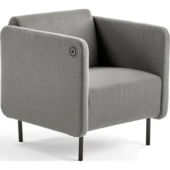 Pohovka Křeslo CLEAR s USB zásuvkou, textilní potah, taupe