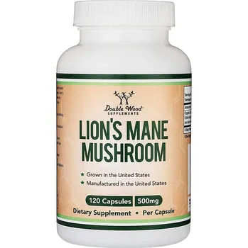 Fitness strava Double Wood Supplements Lion's Mane Mushroom 120 kapslí