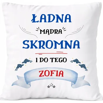 Polštář Polštář pro Alici jako Dárek s potiskem bílý PoliDraw