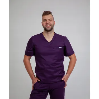 Pánská mikina Scrubsheep Mikina zdravotnická pánská halenka - Plum Violet XXL