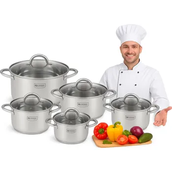 Sada hrnců Zilner Premium nerezová ocel 12 ks.