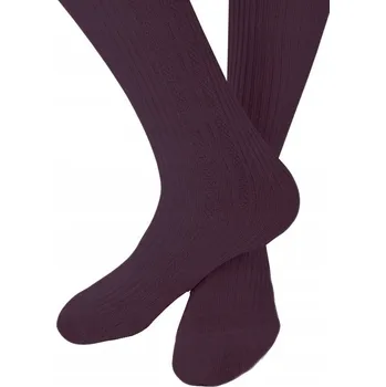 Lilek bavlněné punčocháče s žebrováním a copánkovým vzorem Noviti 140-146 cm