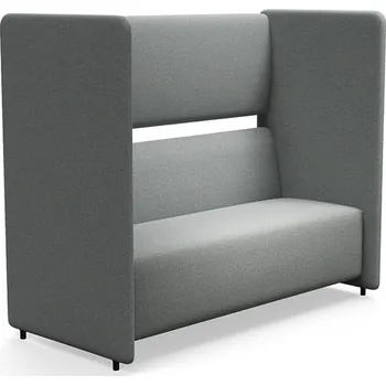 Pohovka Akustická pohovka CLEAR SOUND, 3místná, potah Focus Melange, stříbrnošedá