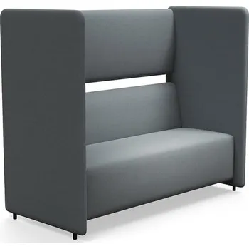 Pohovka Akustická pohovka CLEAR SOUND, 3místná, potah Pod CS, stříbrnošedá