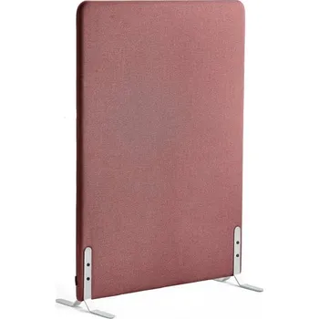 Paraván Paraván ZONE, 1360x1000x46 mm, potah Rivet, bílé nohy, červenofialová