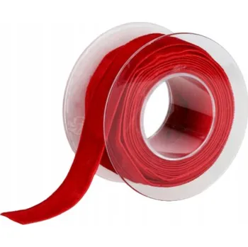 Vánoční dekorace Sametová vánoční stuha 2 cm x 4 m dekorační pro balení dárků