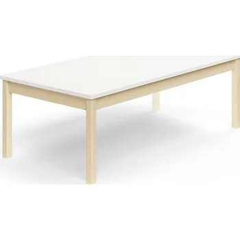 Jídelní stůl Stůl DECIBEL, 1600x800x530 mm, akustická HPL deska, bříza/bílá