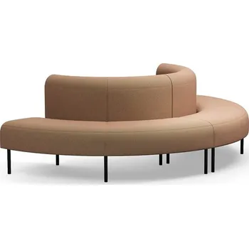 Pohovka Sedačka VARIETY, půlkruhová, vnější, potahová látka Blues CSII, tyrkysovo-oranžová