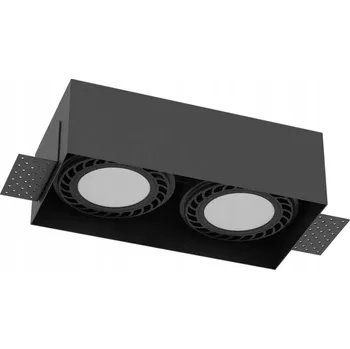 Stropní zapuštěné svítidlo Brosline 18 W GU10 24,2 cm černé