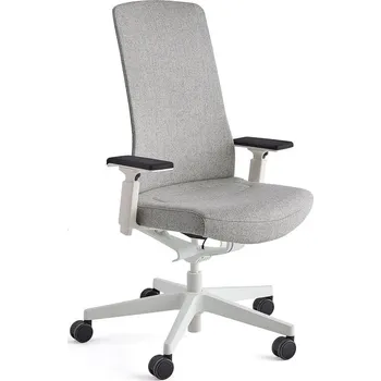 Kancelářská židle BELMONT, bílá, světle šedá