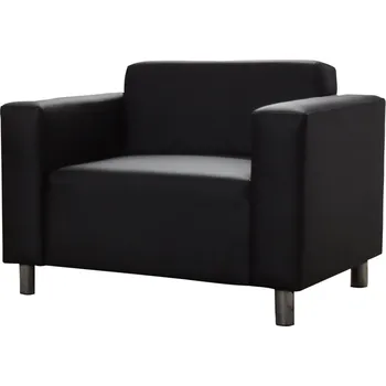 Křeslo Křeslo GIDEON 1, černá ekokůže + PROVĚŘENO zákazníky + vyzvednutí ZDARMA