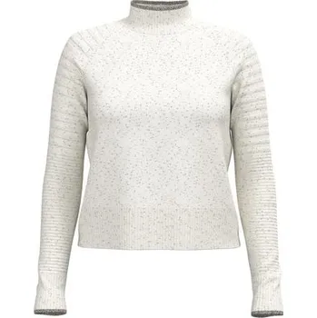 Dámská mikina Smartwool W Edgewood Mock Neck Sweater Everyday, Natural Donegal S + Doprava zdarma
