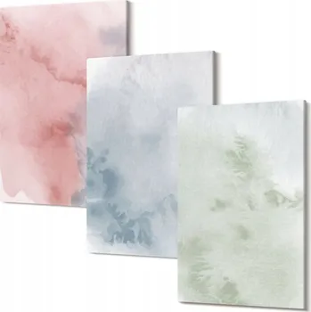 Obraz Sada nástěnných dekorací Galerie Pastelové akvarelové struktury 30x20 cm