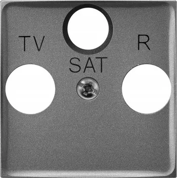 Elektrická zásuvka PGPA-US/70 ARIA krytka zásuvky RTV-SAT koncové šedá matná