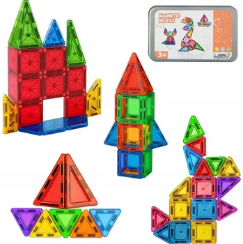 ostatní stavebnice SADA VELKÝCH STAVEBNICE 3D PANELŮ MAGNETIC TILES 42 EL