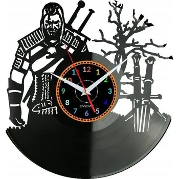 Hodiny Geralt z Rivii Nástěnné Hodiny Vinylová Deska Moderní Dekorativní Dárek