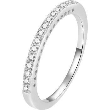 Prsten AGATO Jemný stříbrný prsten se zirkony AGG365 Velikost: 54 (1,68 g)