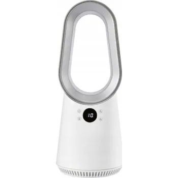 Domácí ventilátor Stolní bezlopatkový ventilátor SILVERCREST 24W LED, sloupový, stylový, bílý