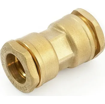 Vodovodní potrubí Spojka svěrná - PE trubka General Fittings O 20 x 20, mosaz