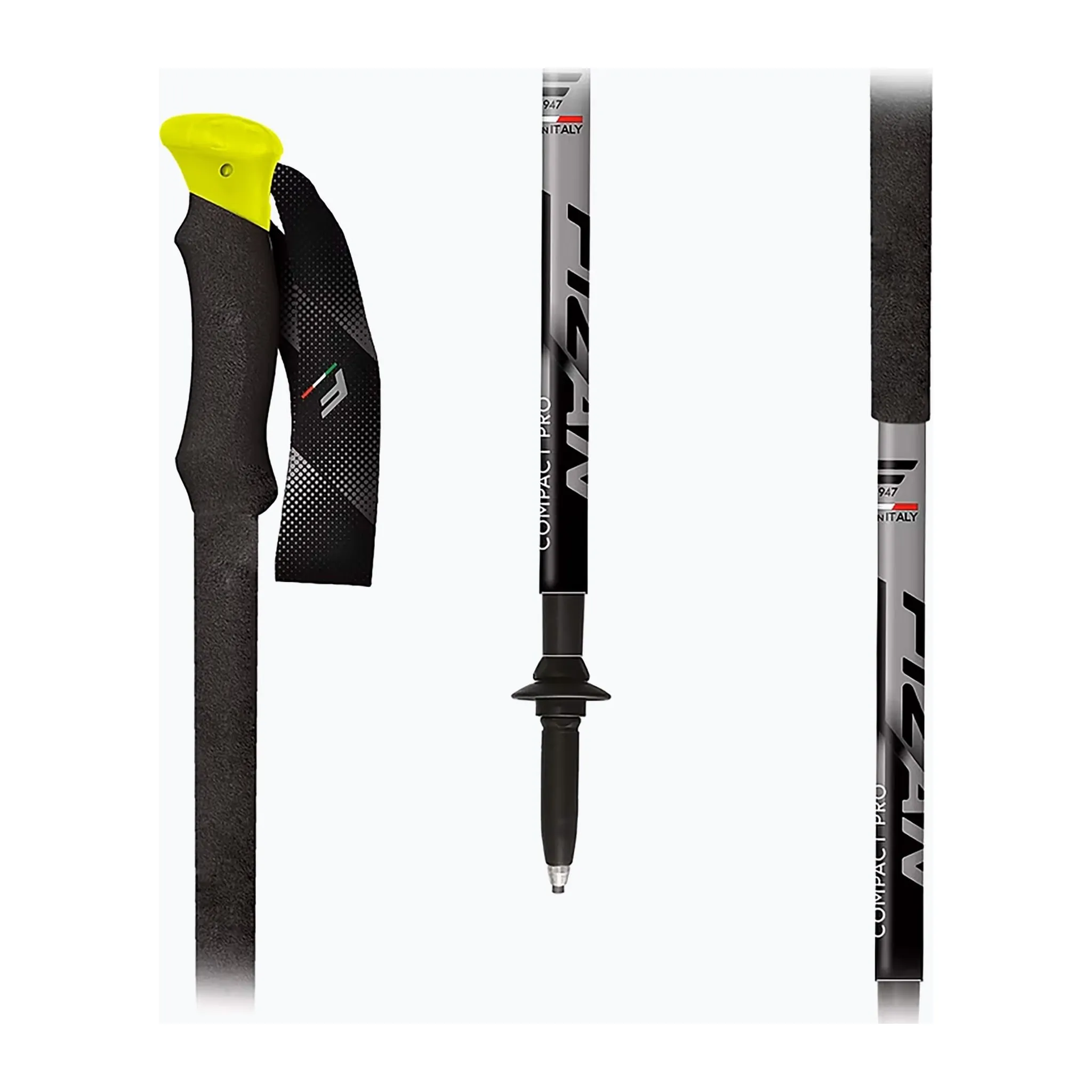 Fotografie 3 - Trekingová hůl FIZAN Compact Pro 100-002 šedé 59-132 cm