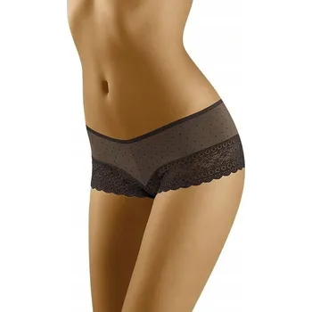 Dámské spodní prádlo Dámské kalhotky Mila černé - Wolbar Barva: Bílá, Velikost: S