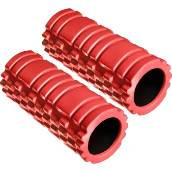 TecTake GmbH 406323 masážní váleček - červená,sada 2 kusů