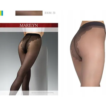 Dámské punčochy Punčocháče hladké Marilyn Bikini 20 DEN šedé vel. 2