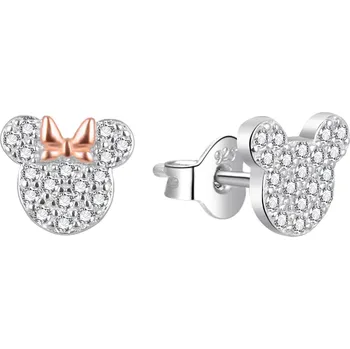 Náušnice AGATO Třpitivé náušnice s Minnie AGT-ED022PW